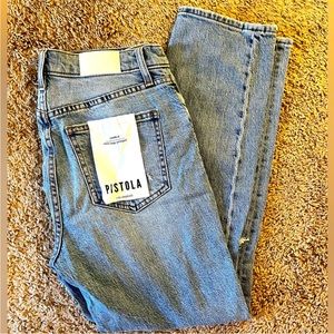 Pistola Charlie high rise straight jeans NWT